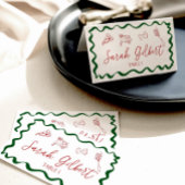 Handgetekende Italiaanse Thats Amore Pizza Handges Plaatskaartje