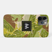 Handgetekende Jungle Groene Bruine Blad Case-Mate iPhone Case (Achterkant (horizontaal))