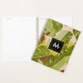 Handgetekende Jungle Groene Bruine Blad Planner (Display)