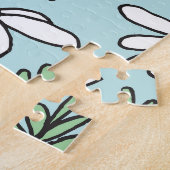 Handgetekende kamille patroon. legpuzzel (Zijkant)