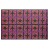 Handgetekende Keltische Magenta Tile Pattern Stof (Yard (91,4 cm))