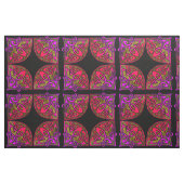Handgetekende Keltische Magenta Tile Pattern Stof (Fat Quarter)