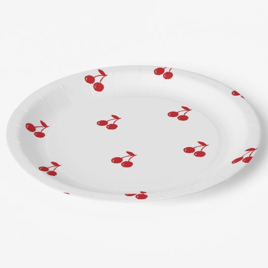 Handgetekende kers op top handgetekende grillige papieren bordje (Gekanteld)