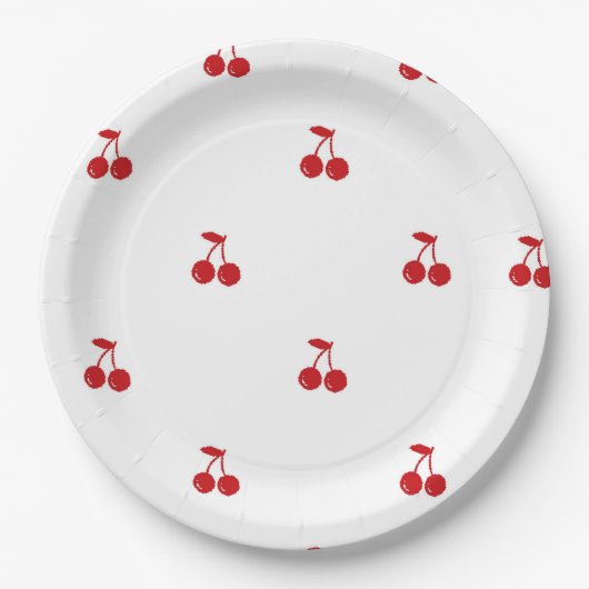 Handgetekende kers op top handgetekende grillige papieren bordje (Voorkant)