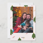 Handgetekende kerst- en nieuwjaarswensen doodle feestdagenkaart (Achterkant)