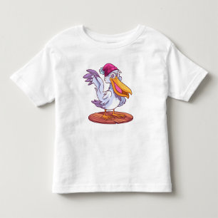 Handgetekende Kerst Pelikaan Cartoon Kinder Shirts