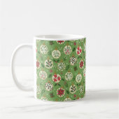 Handgetekende kerstbal koffiemok (Links)