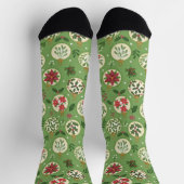 Handgetekende Kerstbal Soks Sokken (Top)