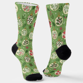 Handgetekende Kerstbal Soks Sokken
