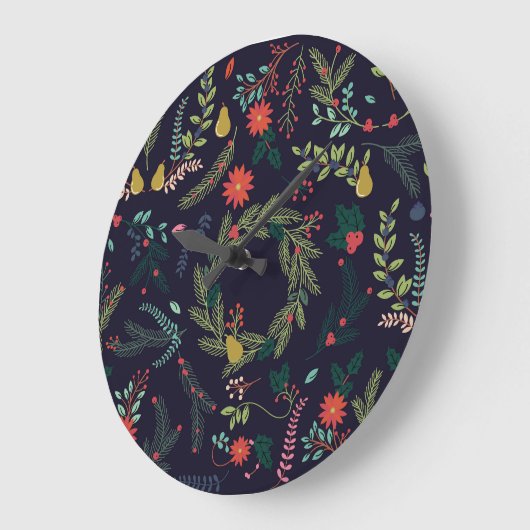 Handgetekende kerstbloemen:  collectie grote klok (Hoek)