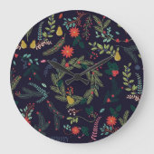 Handgetekende kerstbloemen:  collectie grote klok (Voorkant)