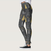Handgetekende kerstbomen leggings (Links)