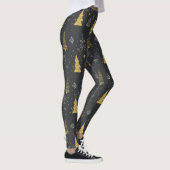 Handgetekende kerstbomen leggings (Rechts)