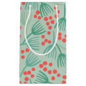 Handgetekende kerstboom Evergreen Pine Needles Klein Cadeauzakje (Voorkant)