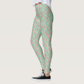 Handgetekende kerstboom Evergreen Pine Needles Leggings (Links)