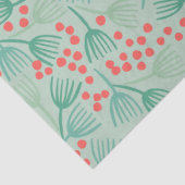 Handgetekende kerstboom Evergreen Pine Needles Tissuepapier (Detail)