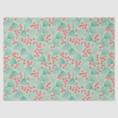 Handgetekende kerstboom Evergreen Pine Needles Tissuepapier (Voorkant)