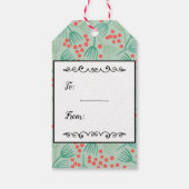 Handgetekende kerstboom groenegroen Persoonlijk Cadeaulabel (Achterkant)