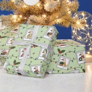 Handgetekende Kerstganzen Inpakpapierrol Cadeaupapier