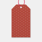 Handgetekende kerstkaarten met vintage-uitstraling cadeaulabel (Achterkant)