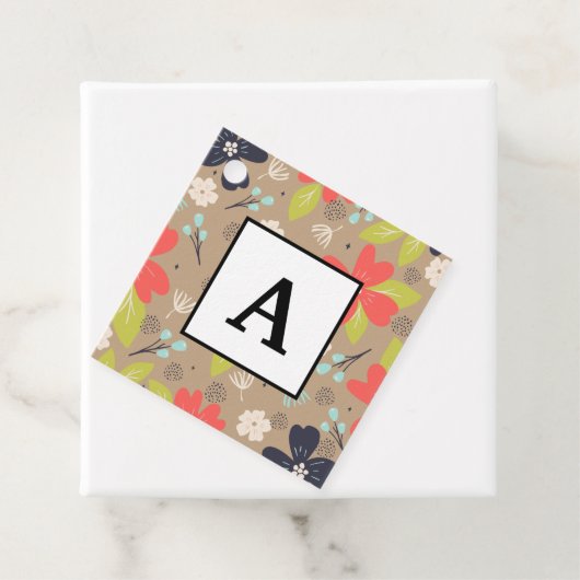 Handgetekende Kerstmis met de rode witte marine va Bedankjes Labels (In situ)