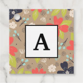 Handgetekende Kerstmis met de rode witte marine va Bedankjes Labels (Voorkant)