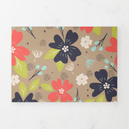 Handgetekende Kerstmis met de rode witte marine va Drieluik Wenskaart