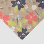 Handgetekende Kerstmis met de rode witte marine va Tissuepapier (Detail)