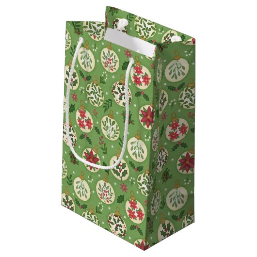 Handgetekende kerstornament cadeautas (Achterkant Gekanteld)