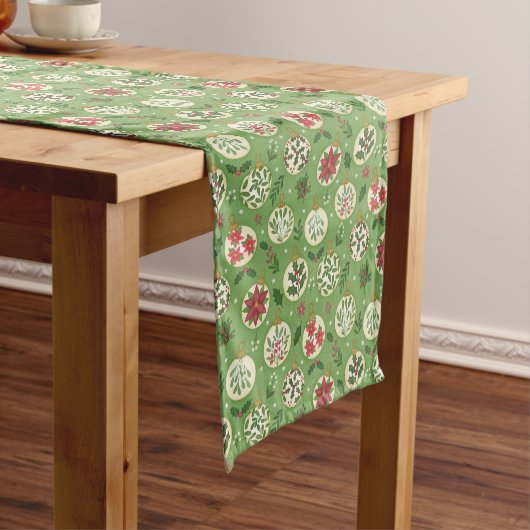 Handgetekende Kerstornament Tafel Runner Medium Tafelloper (Voorbeeld)