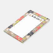 Handgetekende kerstpunctie rood om lijst te doen post-it® notes (Schuin)