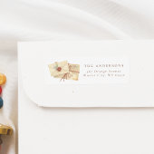 Handgetekende Kerstvakantie Mail Schattigee famili Etiket