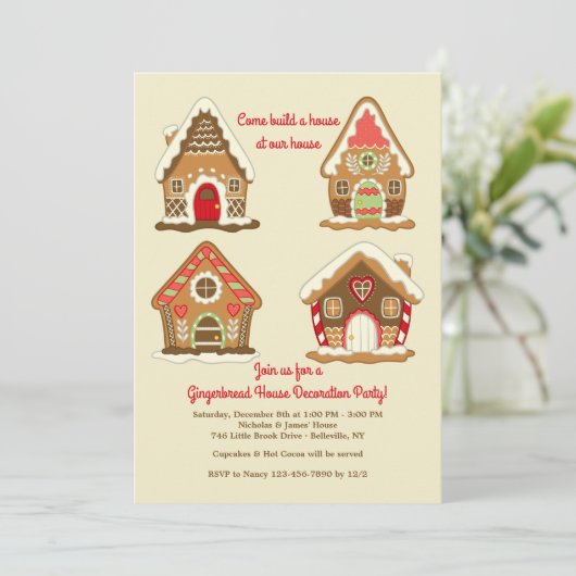 Handgetekende keukenbewaarhuizen kaart (Staand voorkant)