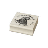  handgetekende kippen familie biologisch ei Boerde Rubberstempel (Stempel)