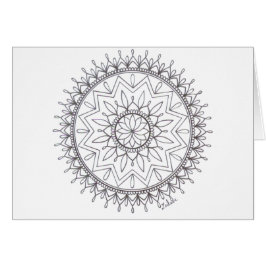 Handgetekende kleur in Mandala-ontwerp