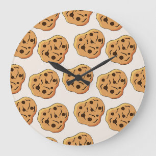 Handgetekende koekjes Cartoon Patroon Grote Klok