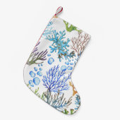 Handgetekende koralen: onderwater zee. kleine kerstsok (Voorkant (Hangend))