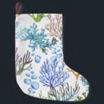Handgetekende koralen: onderwater zee. kleine kerstsok<br><div class="desc">Handgetekende waterverf zee met koralen. Onderwater herhaalde achtergrond Ocean Wonders: Waterverf Corals Creëer a Submerged Symphony. Duik in de oceaan: Waterverf koralen Creëer een prachtige onderwaterfantasie. waterverf,  koraal,  zee,  zeepatroon,  handgetekend,  naadloos,  oceaan,  achtergrond,  strand,  textuur,  decor,  water,  natuur,  illustratie,  cartoon,  blauw,  plant,  tropisch</div>