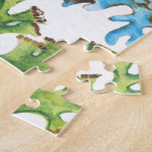 Handgetekende koralen: onderwater zee. legpuzzel (Zijkant)