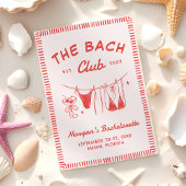 Handgetekende kust bachelorette weekend agenda kaart