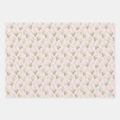 Handgetekende lelie van de vallei Blush Pink Sprin Inpakpapier Vel (Voorkant 3)