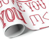 handgetekende liefdesdoodles  cadeaupapier (Rol Hoek)