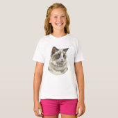 Handgetekende luffy Ragdoll kat T-shirt (Voorkant volledig)