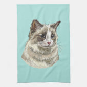 Handgetekende luffy Ragdoll kat Theedoek (Verticaal)