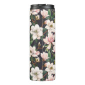 Handgetekende magnolia's: waterverf naadloos. thermosbeker (Achterkant)