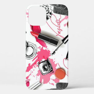 Handgetekende make-up, grafisch patroon. Case-Mate iPhone case