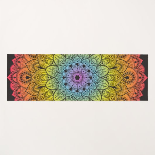 Handgetekende Mandela 1 Yogamat (Voorkant (horizontaal))