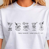 Handgetekende Martini Bachelorette Hoesje-Up of Sl T-shirt