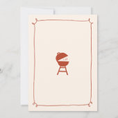 Handgetekende minimalistische BaByQ Boy Baby showe Kaart (Achterkant)