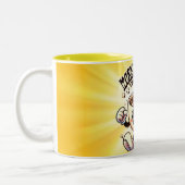 Handgetekende moderne kalligrafie Quote Mok (Links)